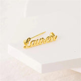 Custom Stainless Steel Logo Pins Name Brooch