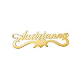 Name Brooches Stainless Steel Letter Heart Shape Pin Badges
