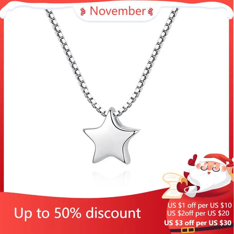 Sterling Silver Star Necklaces & Pendants For Women