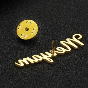 Customized Name Brooch for Women - Ideal Gift for Wives and Mothers