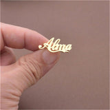 Custom Name Brooch Pins Stainless Steel for Women