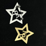 Personalized 2 Letter Lapel Pin Brooches Stainless Steel Jewelry