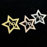 Personalized 2 Letter Lapel Pin Brooches Stainless Steel Jewelry