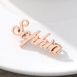 Personalized Stainless Steel Name Brooch, Wedding Jewellery Gift