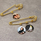 Photo Brooch Parrot Charm DIY Pin Photo Frame Pet Memorial Gift