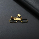 Uzone Charm Stethoscope Brooches Stainless Steel Heart Name Brooch Pins
