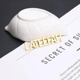 Personalized Stainless Steel Brooch Men Women Minimalist Party Gift
