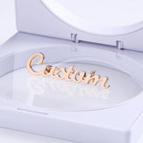 Personalized Stainless Steel Brooch Men Women Minimalist Party Gift