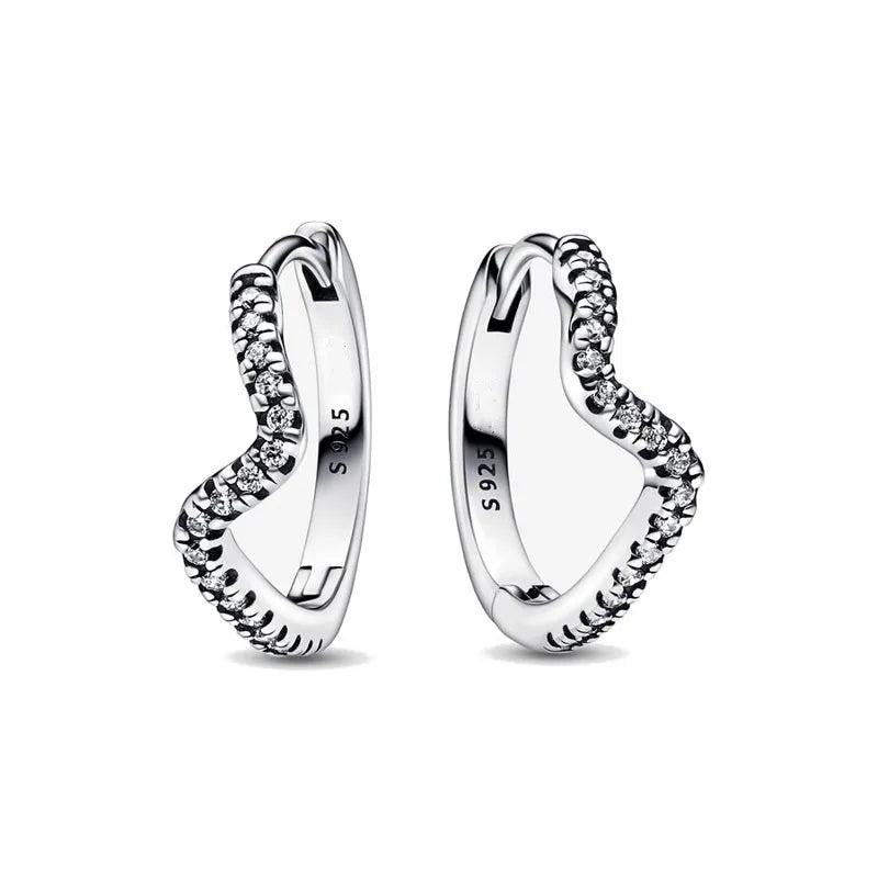 Butterfly Heart Stud Earrings for Women