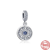 925 Silver Pink Wings Nipple Fit Bracelet Charms Beads For Women