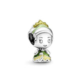 925 Sterling Silver Princess Castle Charm Bead Pendant