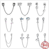 925 Silver Safety Chain Bead for Charms Bracelet