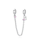 925 Silver Safety Chain Bead for Charms Bracelet