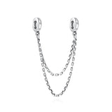 925 Silver Safety Chain Bead for Charms Bracelet
