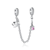 925 Silver Safety Chain Bead for Charms Bracelet