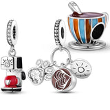 925 Silver Butterfly Cross Charm Bead for Women Silver Jewelry DIY