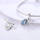 925 Silver Butterfly Cross Charm Bead for Women Silver Jewelry DIY