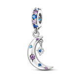 925 Sterling Silver Colorful Flower Love Bracelet for Women