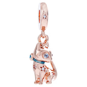 Sterling Silver Cat Paw Bestie Bot Robot Pendant Bead Charm