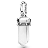 925 Silver Butterfly Pearl Moon Amulet Pendant Bead Bracelet DIY