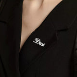 Personalized Stainless Steel Brooch Charm Lapel Pins Gift