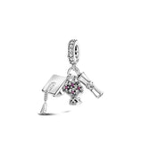925 Silver Magical Tea Cup Dangle Charm Bead for Bracelet Women Jewelry