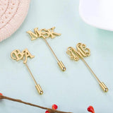 Custom Initials Brooch Stainless Steel Leader to Husband