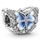 Panda Butterfly Chick Beads Charms Enamel Fit Bracelet 925 Silver