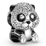 Panda Butterfly Chick Beads Charms Enamel Fit Bracelet 925 Silver