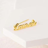 Stainless Steel Letter Brooch - Unique Gift for Female Leaders