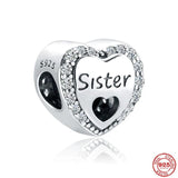 925 Silver Sister Tortoise Snake Dress Dog Charm Bead Bracelet DIY
