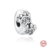 925 Silver Sister Tortoise Snake Dress Dog Charm Bead Bracelet DIY