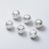 925 Sterling Silver Round Ball Beads 9mm Spacer DIY Jewelry Findings