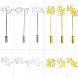 Custom Name Stainless Steel Collar Pin