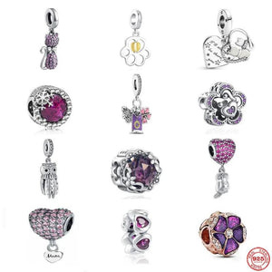 Owl Love Pendant Cat Charm Bead for Bracelet