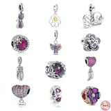 Owl Love Pendant Cat Charm Bead for Bracelet