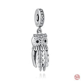 Owl Love Pendant Cat Charm Bead for Bracelet