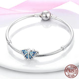 925 Silver Sea Whale CZ Charm Beads Fit Bracelet DIY