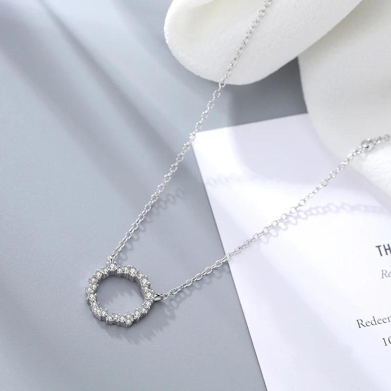 925 Sterling Silver Round Necklaces & Pendants For Women