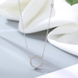 925 Sterling Silver Round Necklaces & Pendants For Women