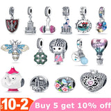 925 Silver Beads for Charm Bracelet Necklace Jewelry Making