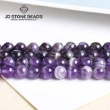 Amethysts Beads Light & Dark Healing Round Loose Spacer Bead