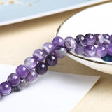 Amethysts Beads Light & Dark Healing Round Loose Spacer Bead