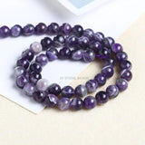Amethysts Beads Light & Dark Healing Round Loose Spacer Bead