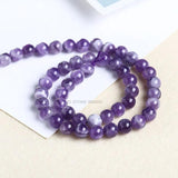 Amethysts Beads Light & Dark Healing Round Loose Spacer Bead