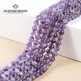 Amethysts Beads Light & Dark Healing Round Loose Spacer Bead