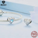 925 Silver Angel God Charm Wings Beads Heart Cupid Pendant