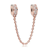 Rose Beads Charms Silver 925 for Bracelet DIY Jewelry
