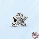 Silver Stars & Moon Galaxy Charm Beads for Bracelet Necklace