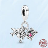 Silver Stars & Moon Galaxy Charm Beads for Bracelet Necklace
